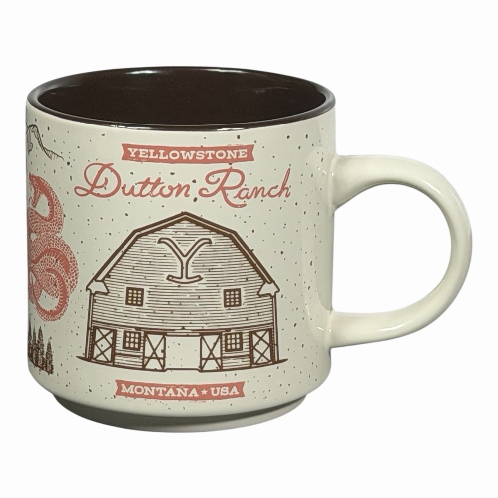 Silver Buffalo Yellowstone Dutton Ranch Ceramic Mug | Coffee Cup Official